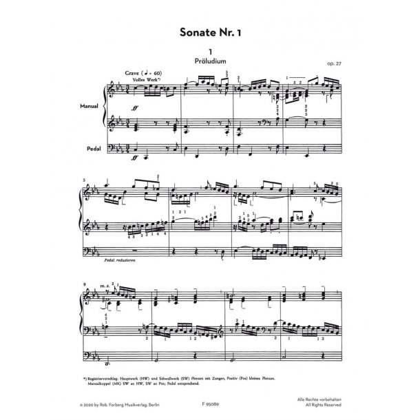 Ausgew&auml;hlte Orgelsonaten : op. 27, 111, 146, 168, 175, 181 - Herausgegeben von Martin Weyer
